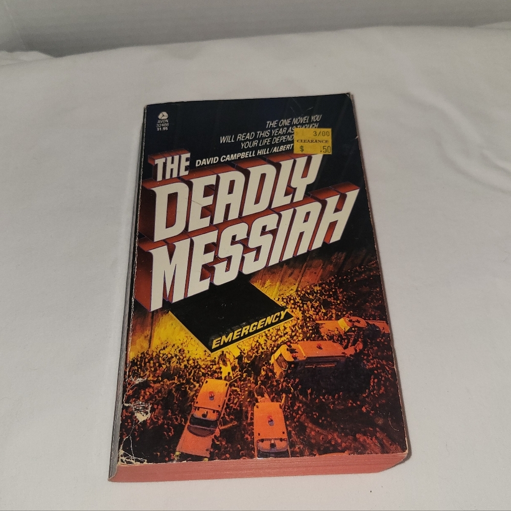 The Deadly Messiah by David & Albert Hill 1977 Avon 1st Printing Paperback